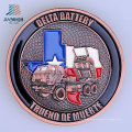 Custom 40mm Soft Enamel USA Marine Metal Challenge Coin for Souvenir Gift